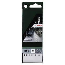 Bosch Accessories 2609255060 HSS sada spirálových vrtáku do kovu 6dílná 2 mm, 3 mm, 4 mm, 5 mm, 6 mm, 8 mm broušený DIN 338 válcová stopka 1 sada