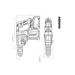Metabo KH 18 LTX BL 28 Q SDS plus-aku kombinované kladivo 18 V