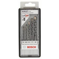 Bosch Accessories 2607010526 tvrdý kov sada vrtáku do betonu 5dílná 5 mm, 5.5 mm, 6 mm, 7 mm, 8 mm válcová stopka 1 sada