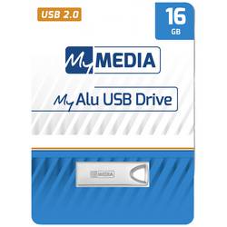 MyMEDIA My Alu USB 2.0 Drive USB flash disk 16 GB stříbrná 69272 USB 2.0