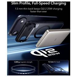 ESR Case Apple iPhone Air černá, transparentní Kompatibilní s MagSafe 1A86200301