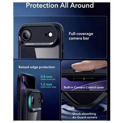 ESR Case Apple iPhone Air černá, transparentní Kompatibilní s MagSafe 1A86200301