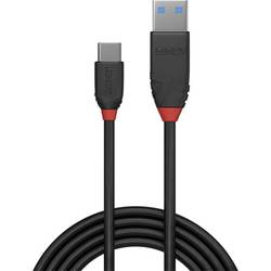 LINDY USB kabel USB 3.2 Gen1 USB-C ® zástrčka, USB-A zástrčka 1.50 m černá 36917