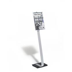 Durable 481923 podlahové stojany stříbrná (š x v x h) 302 x 1250 x 280 mm DIN A3 na výšku , DIN A3 na šířku