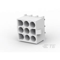 TE Connectivity Universal-MATE-N-LOK Konektor pro desku plošných spojů 9, rozteč 6.35 mm, 350586-1, 1 ks Bag