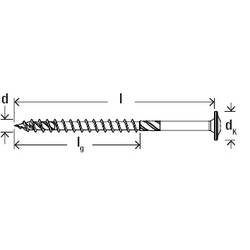 Fischer 568166 PowerFast II talířové šrouby 8 mm 200 mm vnitřní hvězdice ocel galvanizováno zinkem 50 ks