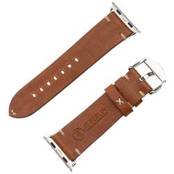 JT Berlin Watchband Alex II Vintage náramek 42 mm, 44 mm, 45 mm, 46 mm M hnědá, nerezová ocel Watch Series 1, Watch Series 2, Watch Series 3, Watch Series 4,