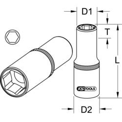 KS Tools 9173802 9173802 Nástrčný klíč 13/16