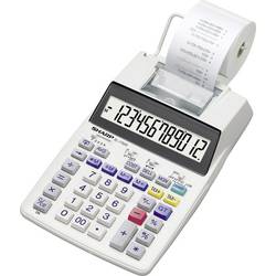Sharp EL 1750 V stolní kalkulačka s tiskárnou, displej (počet míst) 12, na baterii, napájení ze sítě (volitelné), bílá