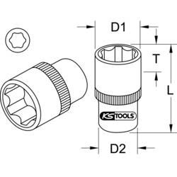 KS Tools 9113821 9113821 Nástrčný klíč 21 mm