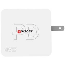 Skross Multipower Combo+ US USB nabíječka, 1x USB A , 1x USB-C®, 48 W