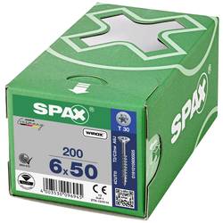 SPAX 0191010600505 R 88091 Senkkopf/T-STAR TG šroub do dřeva 6 mm 50 mm T-STAR plus ocel WIROX 200 ks