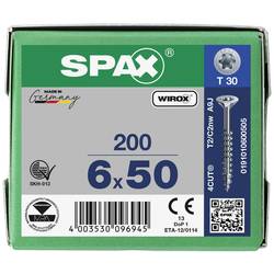 SPAX 0191010600505 R 88091 Senkkopf/T-STAR TG šroub do dřeva 6 mm 50 mm T-STAR plus ocel WIROX 200 ks