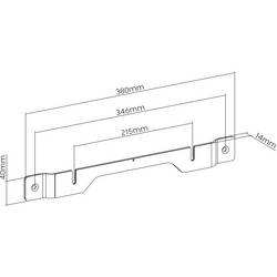 My Wall HS26WL Soundbar držák na zeď pevný Vzdálenost od stěny (max.): 14 mm bílá 1 ks