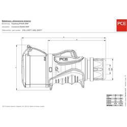 PCE 2253-6 CEE propojka, 32 A, 5pólová, 400 V, 1 ks