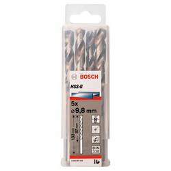 Bosch Accessories 2608595338 HSS kovový spirálový vrták 9.8 mm Celková délka 133 mm broušený DIN 338 válcová stopka 5 ks