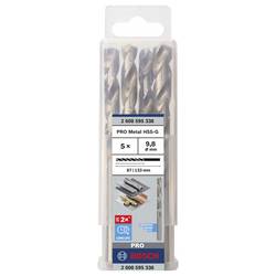 Bosch Accessories 2608595338 HSS kovový spirálový vrták 9.8 mm Celková délka 133 mm broušený DIN 338 válcová stopka 5 ks
