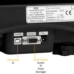 PCE Instruments počítací váha PCE-TB 30C Max. váživost 30 kg Rozlišení 1 g 230 V