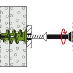 Fischer 532730 GK Green WH K NV hmoždinka do sádrokartonu 22 mm 1 sada