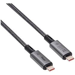 Akyga USB kabel USB-C ® zástrčka, USB-C ® zástrčka 1.00 m šedá AK-USB-45