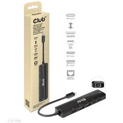 club3D USB-C® dokovací stanice Club3D USB-6-in1-HUB USB-C - HDMI/2xUSB/ Vhodné pro značky (dokovací stanice pro notebook): univerzální