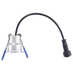 Sygonix SY-6737556 vestavné svítidlo, třída F (A - G), LED, LED, 28.7 W, stříbrná, sada 10 ks