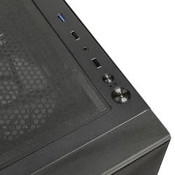 Kolink Observatory HF Mesh midi tower PC skříň černá 2 předinstalované ventilátory, 4 předinstalované LED ventilátory