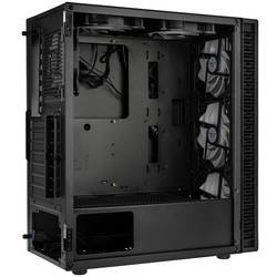 Kolink Observatory HF Mesh midi tower PC skříň černá 2 předinstalované ventilátory, 4 předinstalované LED ventilátory