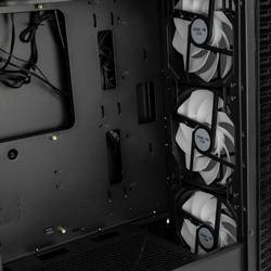 Kolink Observatory HF Mesh midi tower PC skříň černá 2 předinstalované ventilátory, 4 předinstalované LED ventilátory