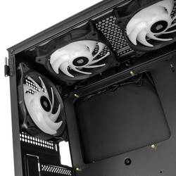 Kolink Observatory HF Mesh midi tower PC skříň černá 2 předinstalované ventilátory, 4 předinstalované LED ventilátory