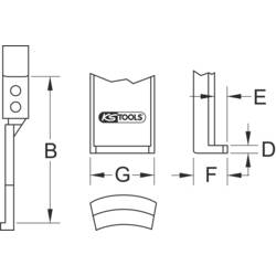 KS Tools 6450252 Stahovací hák