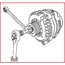 KS Tools 150.3101 Kombinovaný klíč 1/2 pro alternátoru Torx, T50