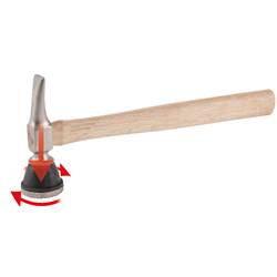 KS Tools 140.2109 Rýhovaný kladivo s hrubou karoserií, kulatý/špičatý