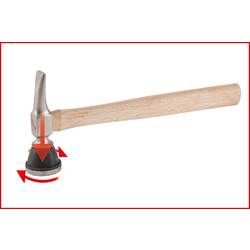 KS Tools 140.2109 Rýhovaný kladivo s hrubou karoserií, kulatý/špičatý