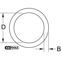 KS Tools 515.1536 5151536 O kroužek 3/8 palec Pohon (šroubovák) 3/8 1 ks