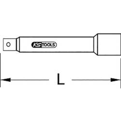KS Tools 911.3802 9113802 prodlužovací nástavec pro nástrčné klíče Pohon (šroubovák) 3/8 150 mm 1 ks