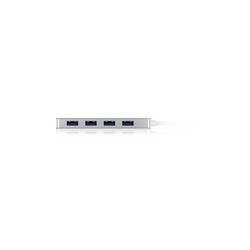 ICY BOX 60437 USB Hub 4 porty USB-A USB 3.0 5 GBit/s lze ovládat prostřednictvím PC stříbrná IB-HUB1425-C3, 4 Port USB 3.2 Gen 1 Type-C® Hub, 1x Type-C zu 4x
