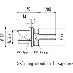 binder 76 0131 0011 00008-0200 neupravený zástrčkový konektor pro senzory - aktory, 76 0131 0011 00008-0200-20, piny: 8, 1 ks