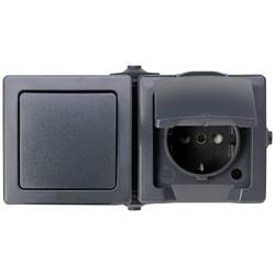 Kopp 138615002 spínání ve vlhkých místnostech Nautic antracitová 1 ks