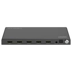 Digitus DS-55340 4 porty HDMI rozbočovač lze spínat jednotlivě, LED ukazatel, se stavovými LED, UHD, Pro použití v interiérech, kovový ukazatel 7680 x 4320