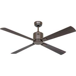 CasaFan ECO NEO III 132 BZ-NB/KI WiFi Flügel Nussbaum/Kirsche stropní ventilátor 27 W (Ø x v) 132 cm x 360 mm bronzová s dálkovým ovládáním, s časovačem,