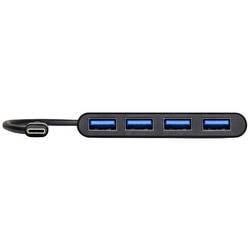 PORT Designs 900123 USB Hub 4 porty USB-A USB 3.0 5 GBit/s s konektorem USB C černá 900123