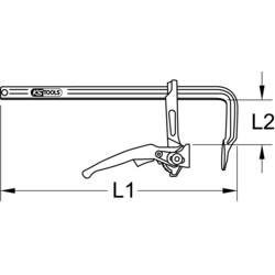 KS Tools 1450402 Svěrka Rozpětí (max.):160 mm
