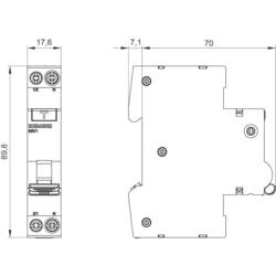 Siemens 5SV13166KK06 proudový chránič/elektrický jistič 2pólový 6 A 0.03 A 230 V