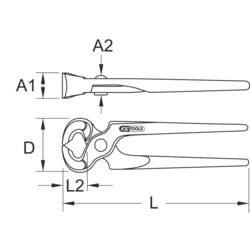 KS Tools 9620641 kleště štípací čelní 1 ks