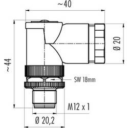 binder 99 0429 162 04 neupravený zástrčkový konektor pro senzory - aktory, 99 0429 162 04-20, piny: 4, 1 ks