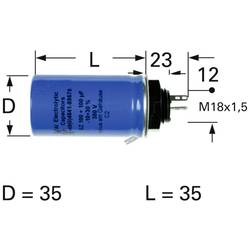 FTCAP SZ10145035054 / 1015950 elektrolytický kondenzátor pájecí kontakt 100 µF 450 V (Ø x d) 35 mm x 54 mm 1 ks