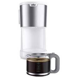 Braun KF 1500 WH kávovar bílá připraví šálků najednou=10
