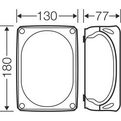 Hensel 62000008 rozbočovací krabice (š x v) 180 mm x 130 mm šedobílá (RAL 7035) IP66 1 ks
