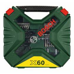 Bosch Accessories 2607010611 X-Line 60dílná sada bitů a vrtáků kov, kámen, beton, dřevo, zdivo